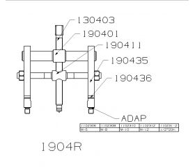 EXTRACTOR FORZA SERIE 1900R PARA ROSCAS